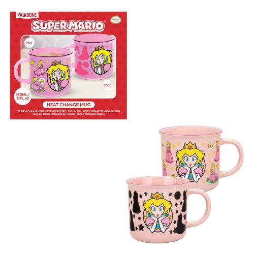 PALADONE – SUPER MARIO – Princess Peach – Tazza Cambia Colore cm – (In box x cm)…x12..X24